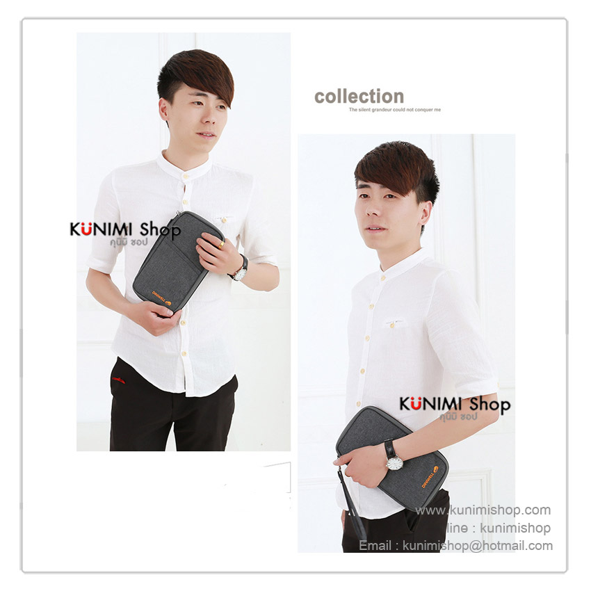 กระเป๋าใส่พาสปอร์ต กระเป๋าถือใส่เงิน นามบัตร บัตรATM มือถือ เอกสารต่างๆ หรือใส่ของจุกจิก มีซิปเปิดปิด พร้อมสายคล้อง สามารถใส่เข้าและถอดออกได้ ด้านใน มีช่องให้ใส่บัตรและเอกสารมากมา และมีช่องซิบไว้ใส่ของสำคัญ มีช่องเสียบปากกา ผ้าสวย งานคุณภาพคะ ขนาดกระทัดรัด ง่ายต่อการพกพา ขนาด : 25 x 15 cm. 