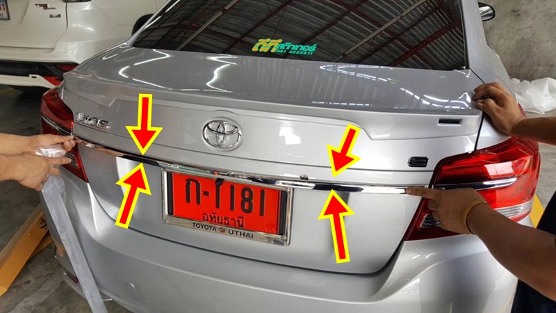 5059 คิ้วท้ายตัวท็อป Vios 2017 (ครอบทับ)