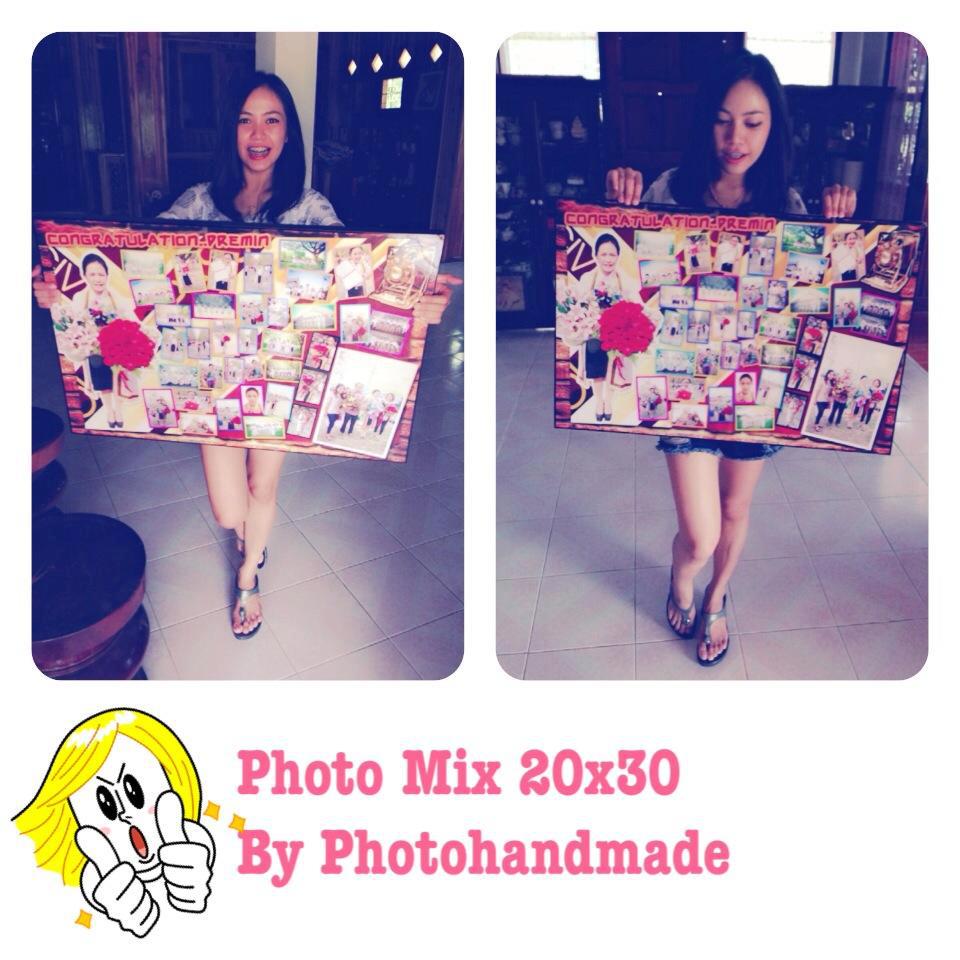 ภาพ photo mix ขนาด 20x30 นิ้ว กรอบลอย