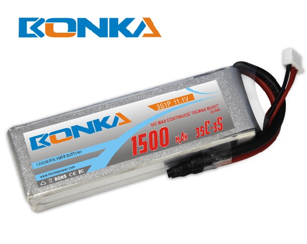 แบตเตอรี่ 11.1V 1500mA 35C-70C