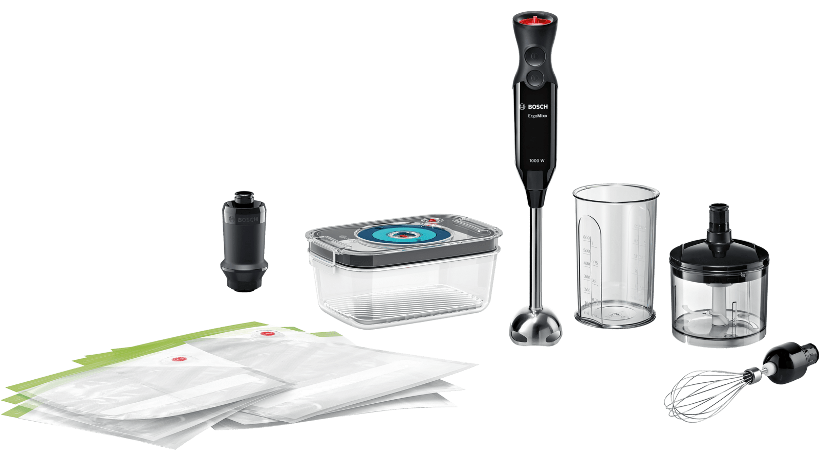 เครื่องบดผสมอาหารมือถือพร้อมหัวดูดสูญกาศ BOSCH รุ่น MS6CB61V5