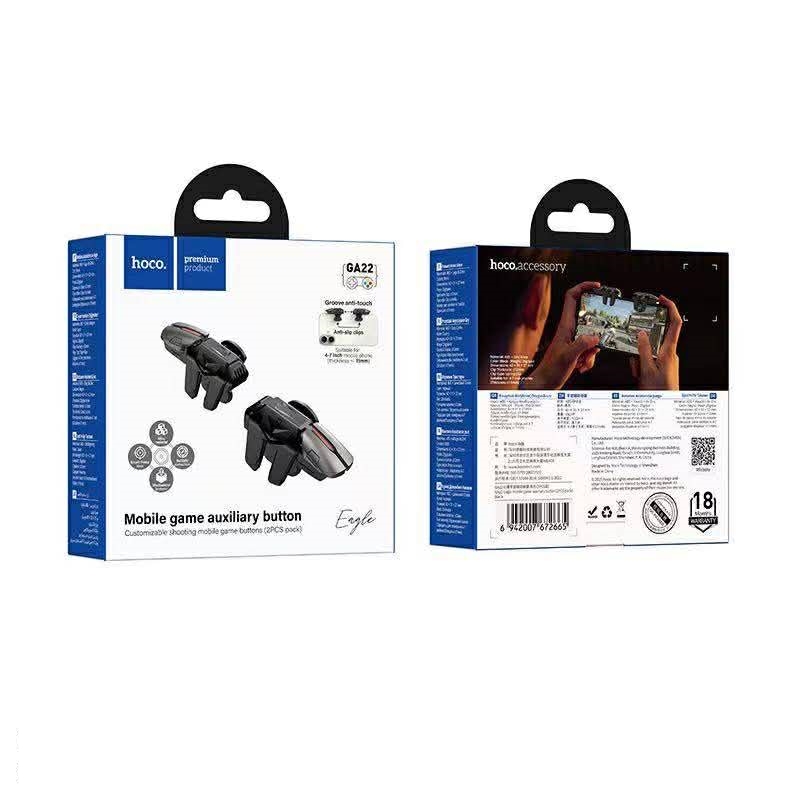 Hoco GA22 Eagle mobile game auxiliary button (2PCS pack) จอยเกมส์ ปุ่มเสริมสำหรับเล่นเกมมือถือ