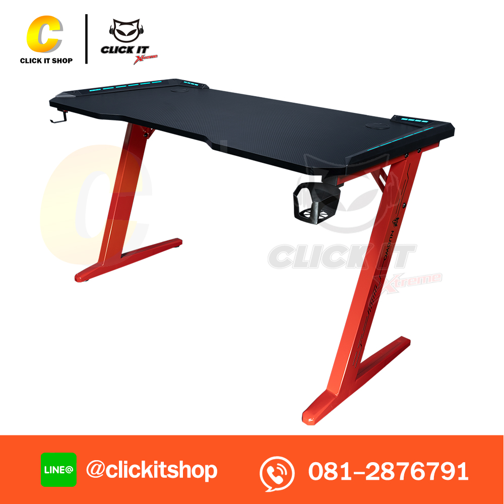 (โต๊ะเกมมิ่ง) NUBWO ND-601 - RED