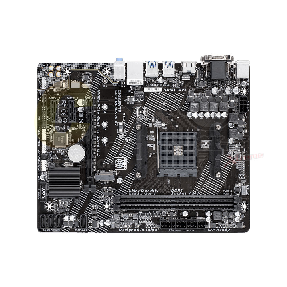 MAINBOARD (เมนบอร์ด) AM4 GIGABYTE A320M-S2H V2