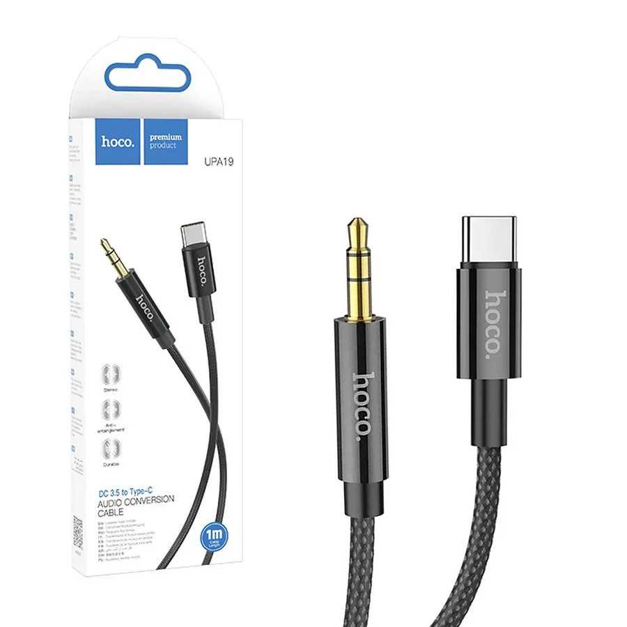 สาย AUX Hoco Cable Type-C male to 3.5mm male “UPA19”