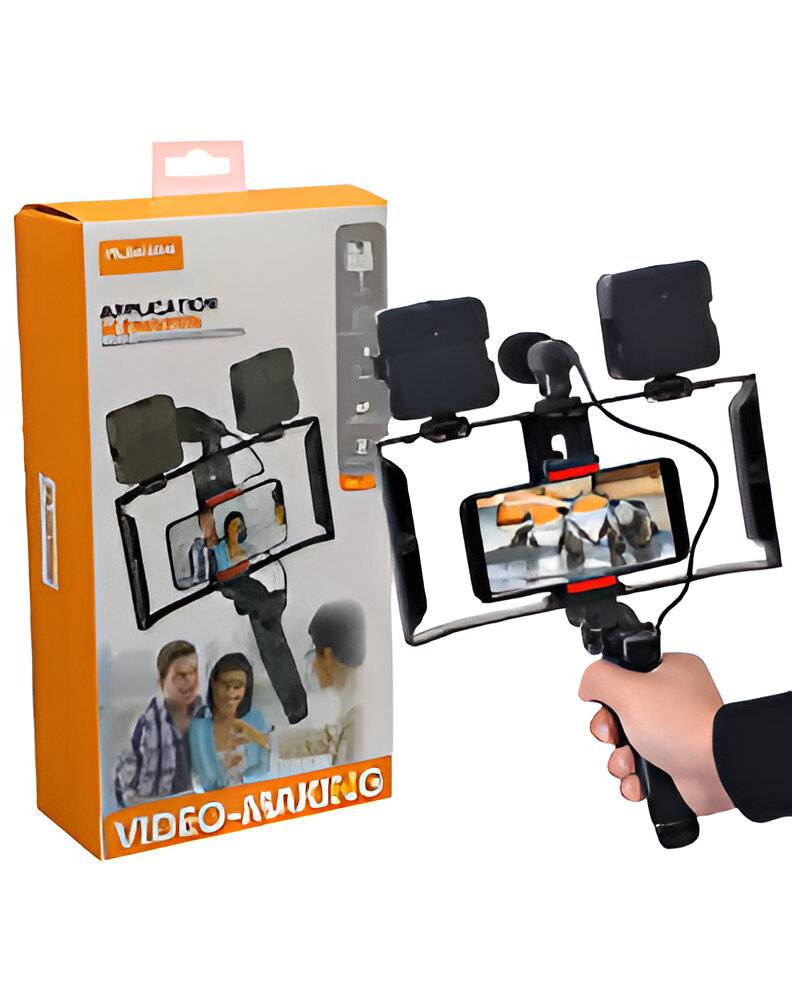 Plokama PK-778 VIDEO Making Kit ชุดไลฟ์สดมีไฟ LED พร้อมรีโมทชัตเตอร์และไมค์