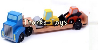 รถเครนบรรทุกรถขุดดินและรถบด ของ Melissa & Doug