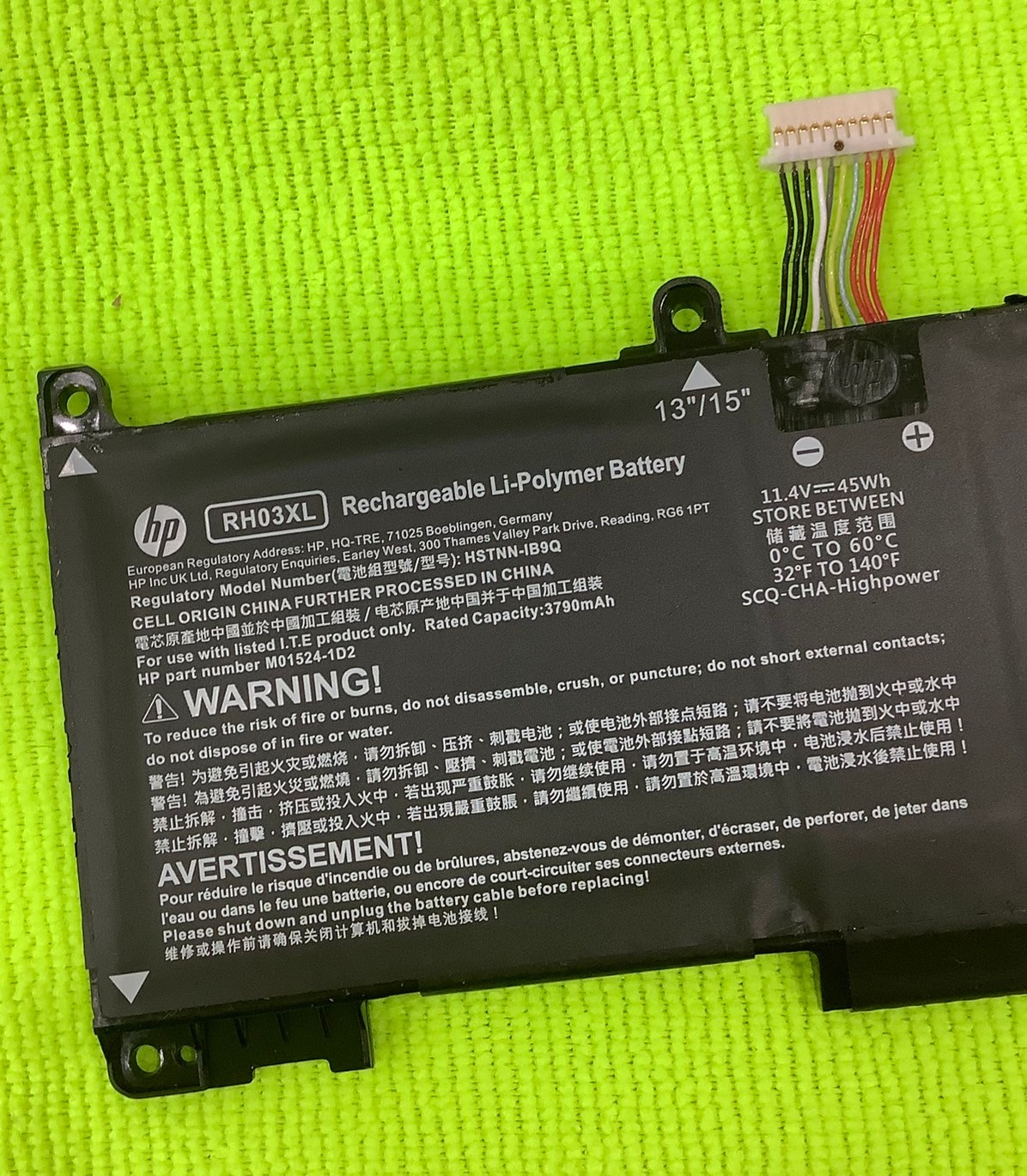 Battery Notebook HP RH03XL ProBook 440 450 455 650 G8,Zhan 66 pro 14 g4