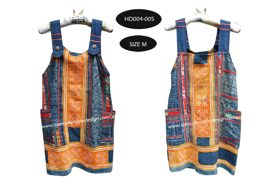 ชุดเอี๊ยมผ้าชาวเขา HD004-005 / Jumper Dress