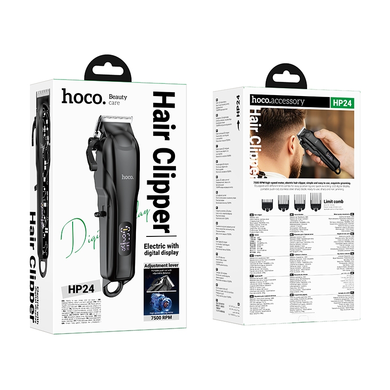 Hoco HP24 Electric hair clipper แบตตาเลี่ยนตัดผม ชาร์จไฟได้ไม่ต้องใช้ถ่าน