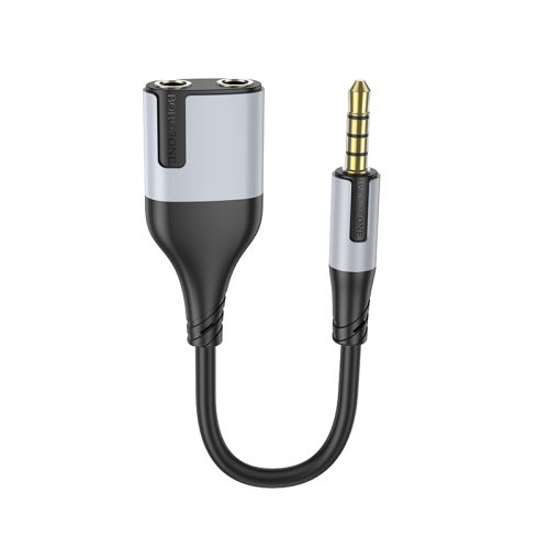 Borofone BL19 2in1 Audio Adapter Cable 3.5mm อุปกรณ์รวมสัญญานเสียงและไมค์สำหรับแจ็ค 3.5 มม.