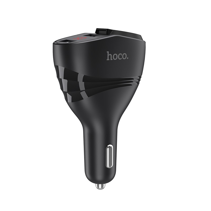 Hoco Z34 ชาร์จรถ 2 Port 3.1A มีหน้าจอ LED และช่องเสียบกล้องติดรถ ของแท้ 100%