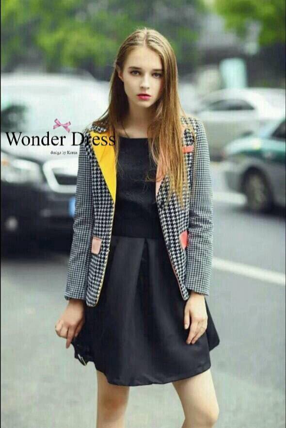 พร้อมส่ง เสื้อสูทแขนยาวลายชิโนริ เสื้อผ้าแฟชั่น