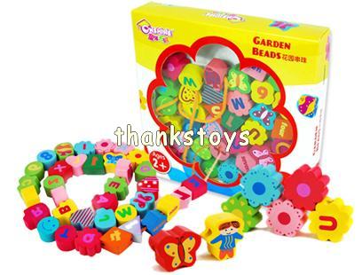 ชุดร้อยเชือกดอกไม้+ผีเสื้อ 32 ชิ้น