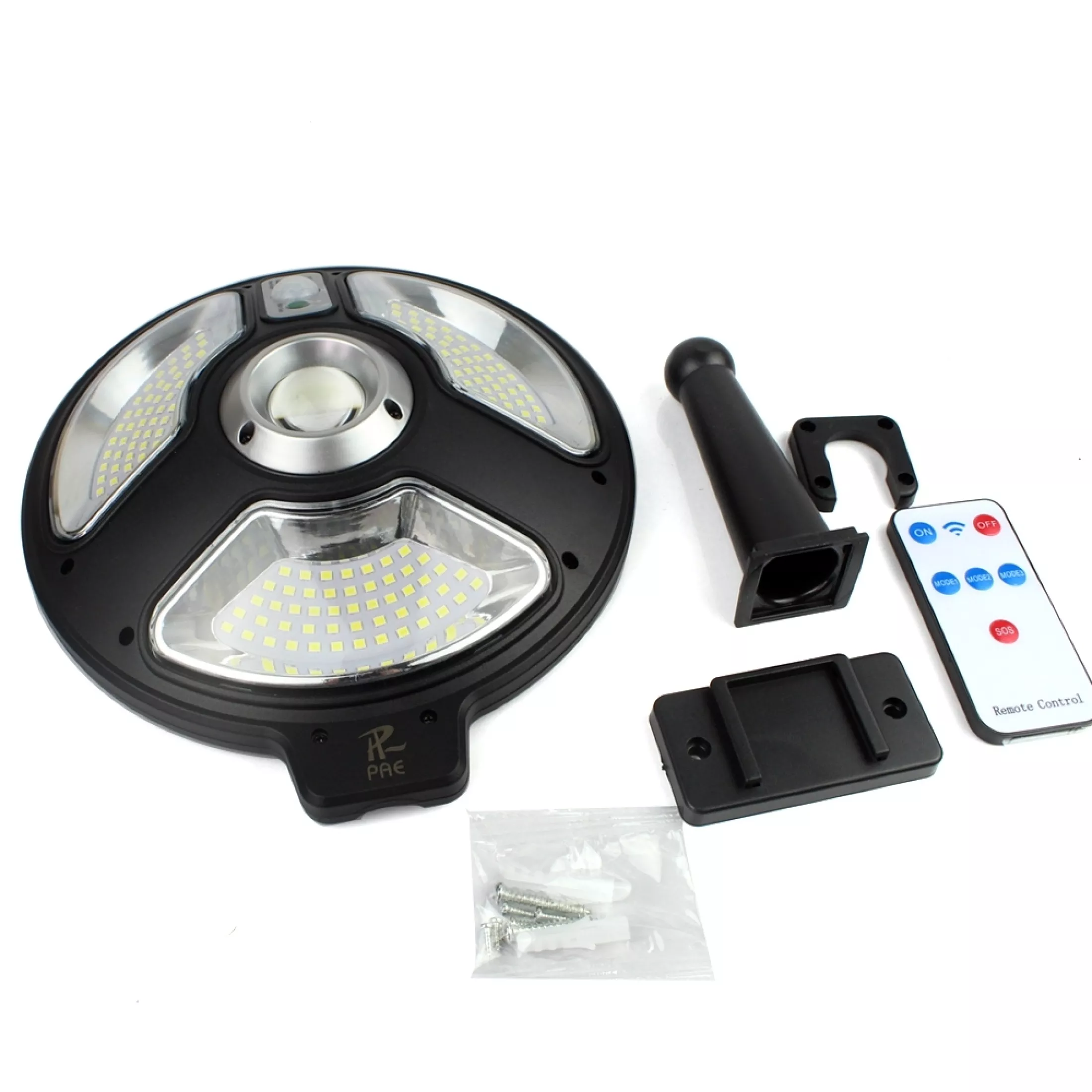 ไฟถนนโซล่าเซลล์ ไฟสปอตไลท์ ไฟ LED PAE-8460 รุ่น Solar street light 460W