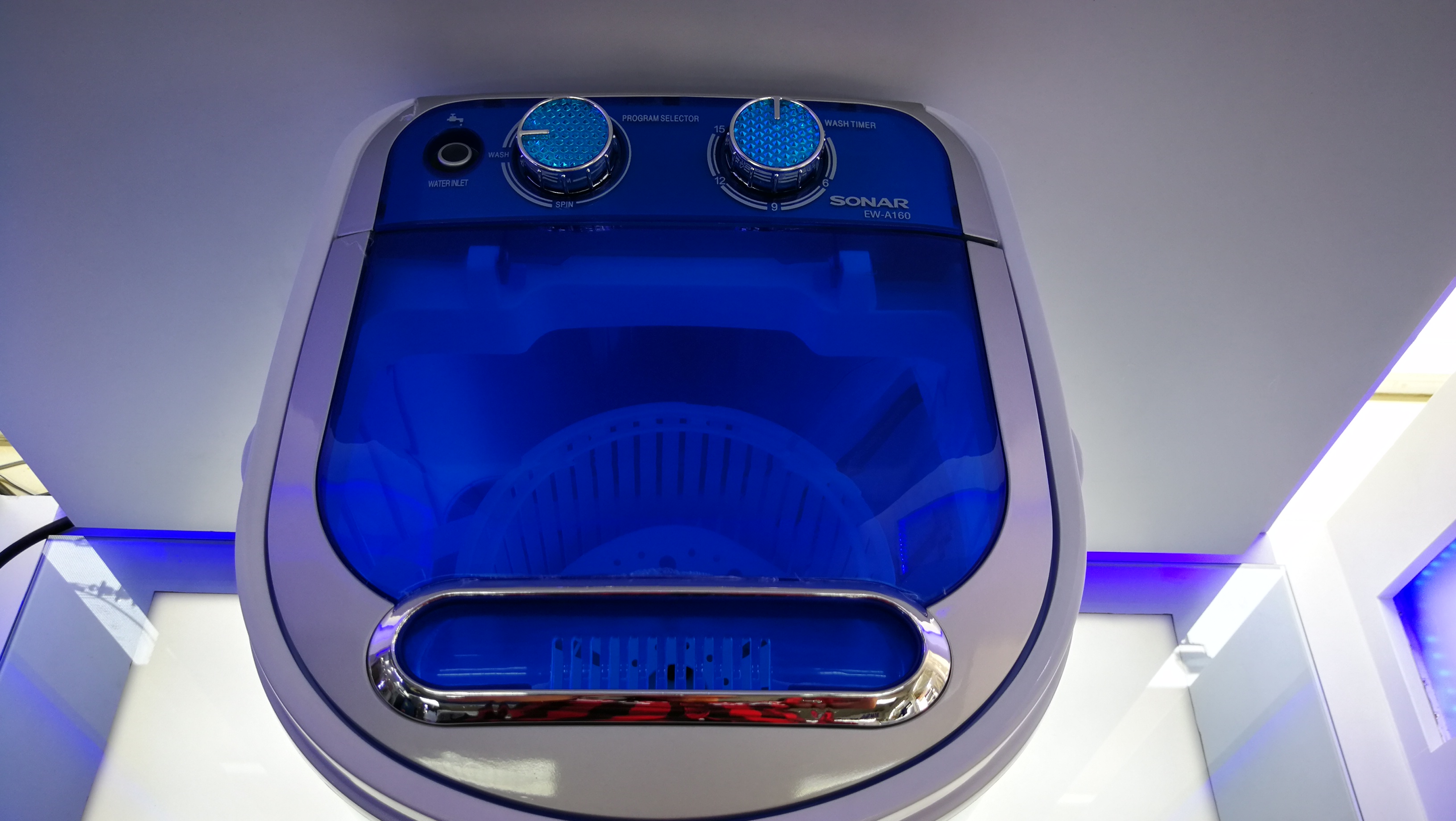 Sonar เครื่องซักผ้ามินิขนาดเล็ก 1 ถังฝาบน ปั่นแห้งในตัว 2in1 ความจุ 3.0 กก. รุ่น EW-A160 รับประกัน 1ปี