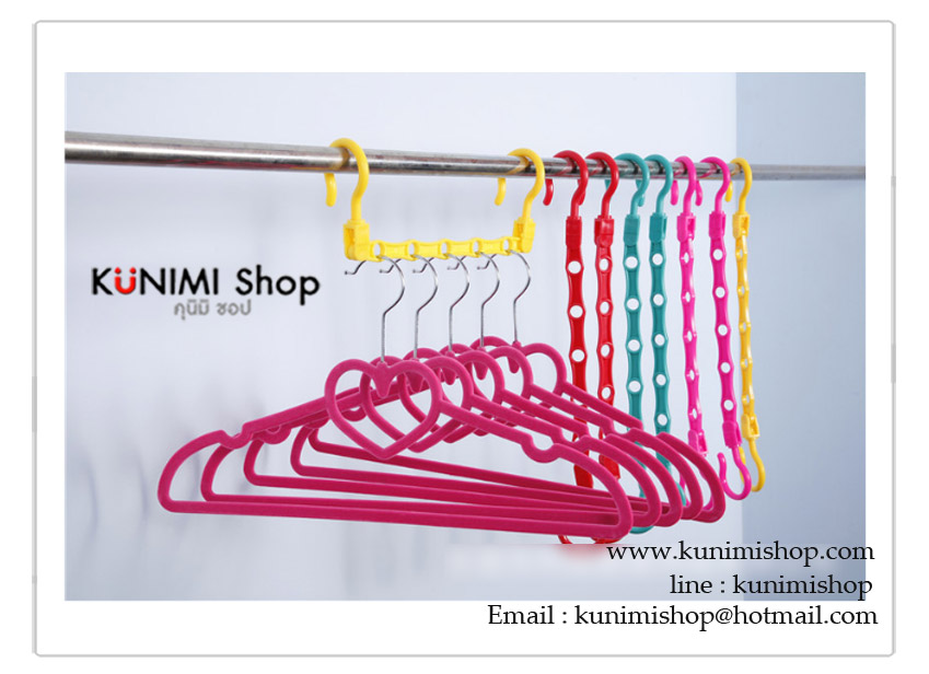 ที่แขวน เสื้อผ้า สิ่งของ ต่างๆ ที่ประตู เคลื่อนย้ายสะดวก โดยไม่ต้องเจาะ หรือ ติดกาวให้ประตูเสียหาย เป็นรู หรือ เปื้อนกาว แขวนได้ทั้งแนวตั้ง และ แนวนอน ขนาด = ยาว 41 cm.
