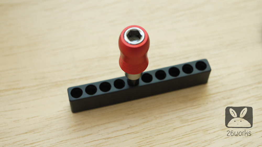 แผงเก็บดอกไขควงแกน 6 เหลี่ยม 10 รู