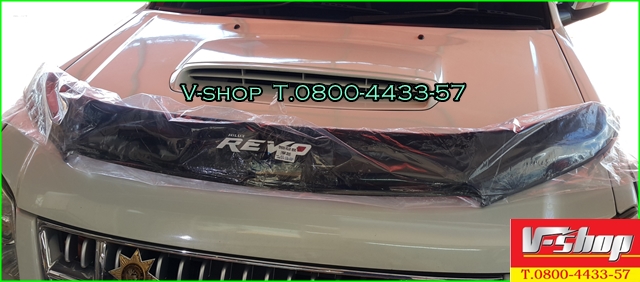 กันสาดแมลง สีดำ Hilux REVO