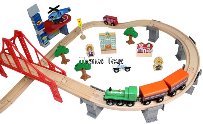 ชุดสร้างรถไฟ Edwone Train 70 ชิ้น