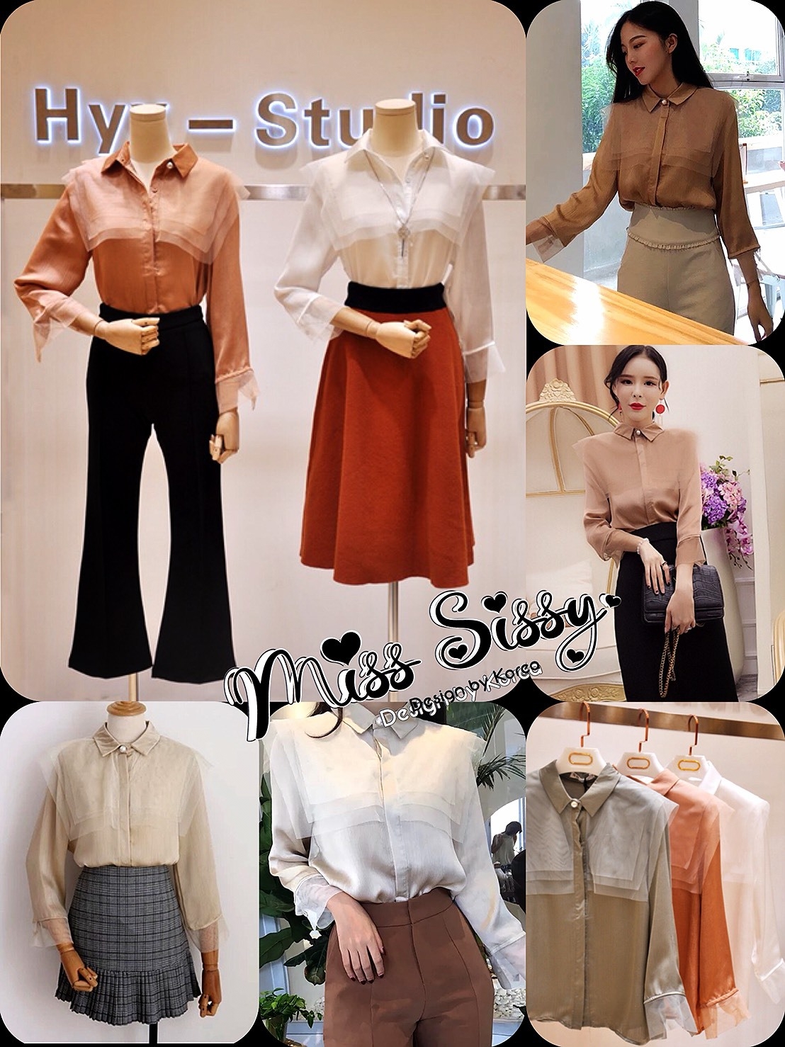 เสื้อแฟชั่น พร้อมส่ง เสื้อเชิ๊ต คอปก