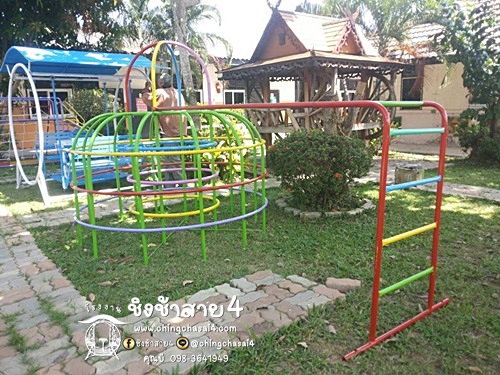 ปีนป่ายสุ่มไก่ใหญ่+บาร์โหน