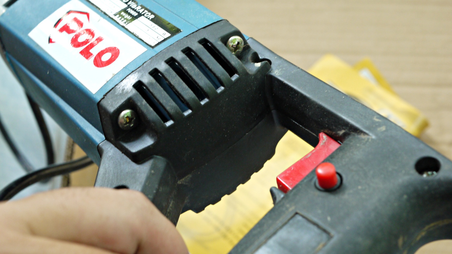 [มือสอง] เครื่องจี้ปูน Polo 580W สาย 28x1 M ของผมเอง