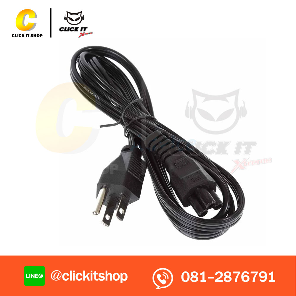 Cable Power AC NB 3 รู 1.5M (สายแบน)