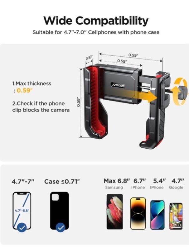 Joyroom ZS266 Quick Lock Phone Holder ที่จับมือติดมอเตอร์ไซค์ แบบปลดล็อคเร็ว