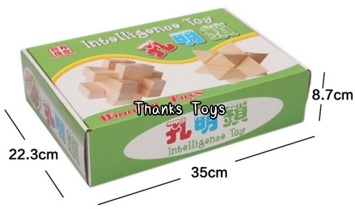 ชุดกลไม้ปริศนา 6 ชิ้น (Intelligence Toy)