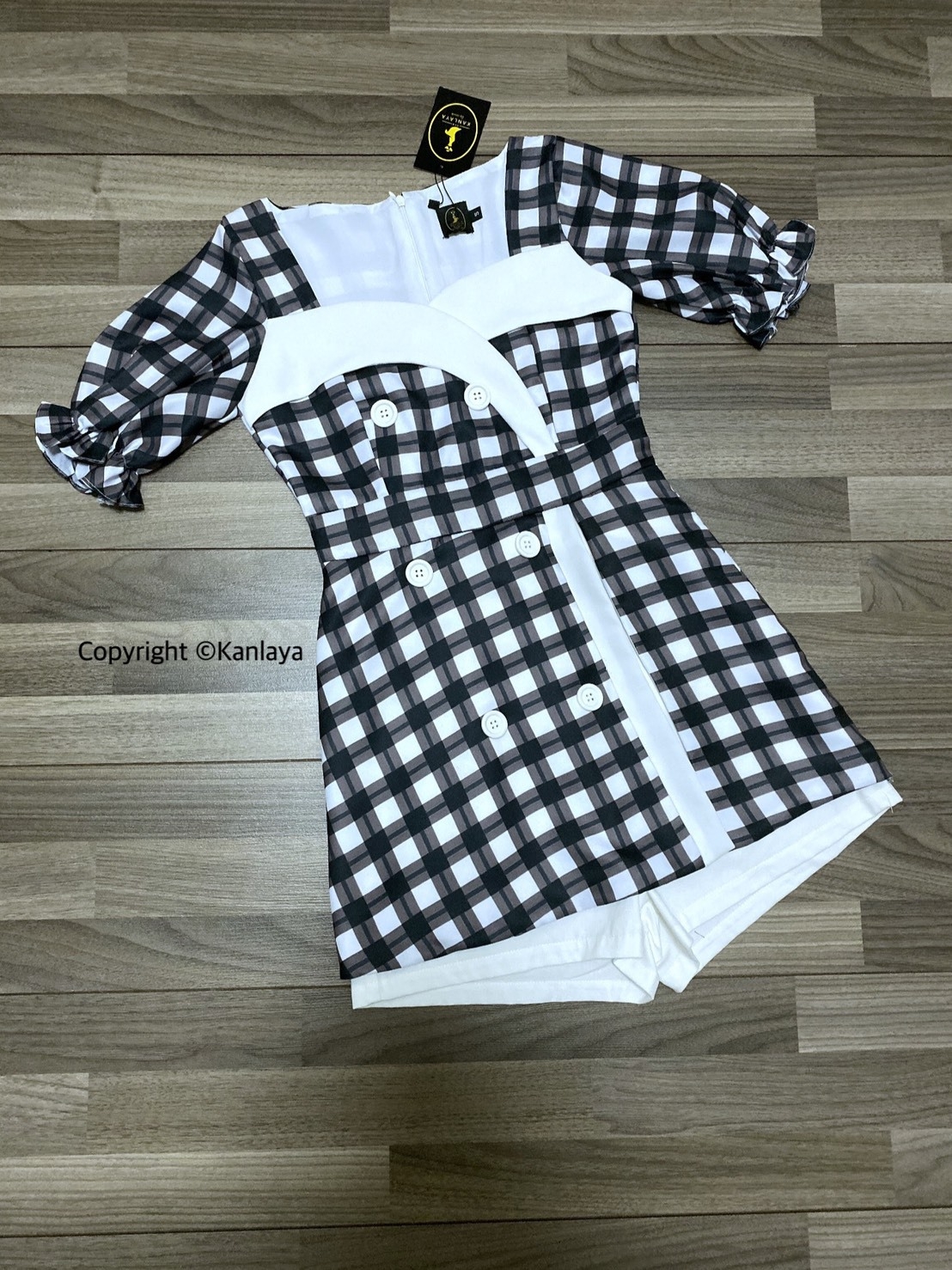 เสื้อผ้าแฟชั่น พร้อมส่ง setลายscott เสื้อ+กางเกง