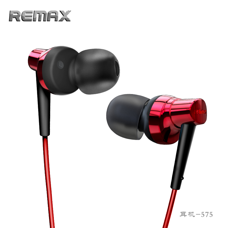 หูฟังแบบ Small Talk เสียงเบส แน่นทุ้ม ตัดเสียงรบกวน ยี่ห้อ ุรุ่น RM-575 สีแดง