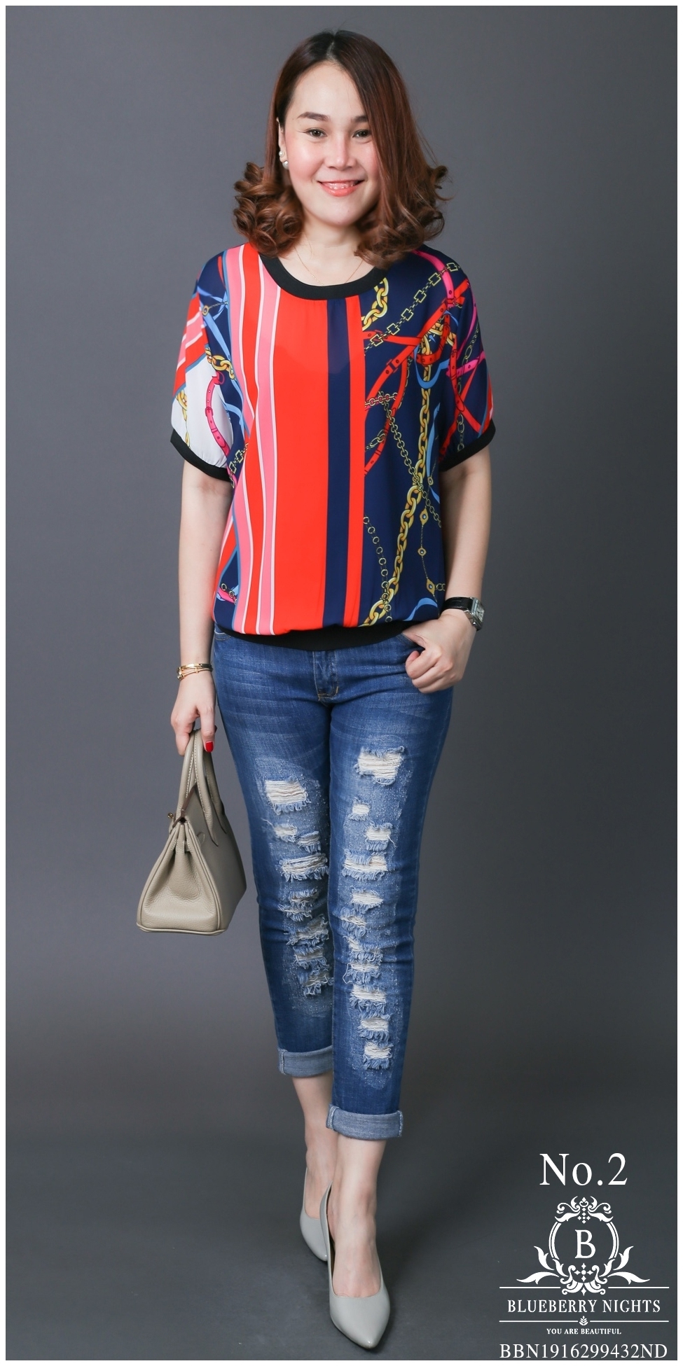 เสื้อเกาหลี พร้อมส่ง เสื้อ พรีเมี่ยมทีเชิ้ตแบรนด์เนม