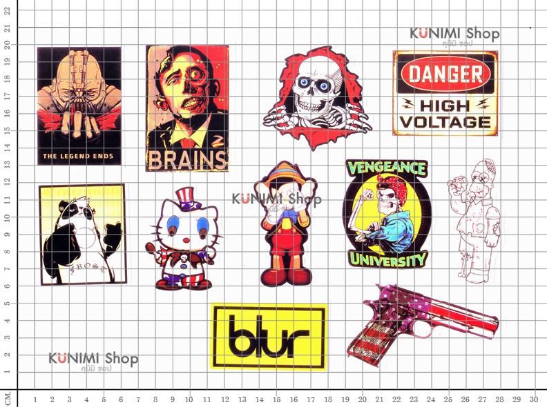 สติกเกอร์ ลายการ์ตูน กราฟิตี้ ติดรถยนต์, มอเตอร์ไซต์, จักรยาน, กระเป๋า, ติดผนัง ของใช้ต่างๆ สติกเกอร์PVCกันน้ำ ลายสวย เก๋ น่ารัก มีสไตล์ เท่ห์ ไม่ซ้ำใคร