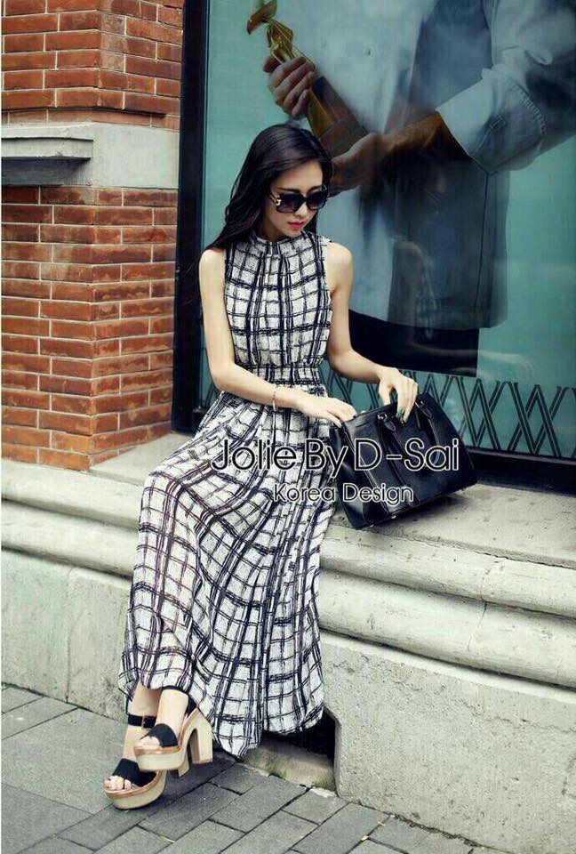 พร้อมส่ง MaxiDress ชุดแม๊กซี่เดรสยาว