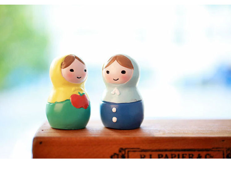 Pre-Order ตุ๊กตารัสเซีย ชุด 5 ตัว งานตกแต่ง Poly Resin Zakka
