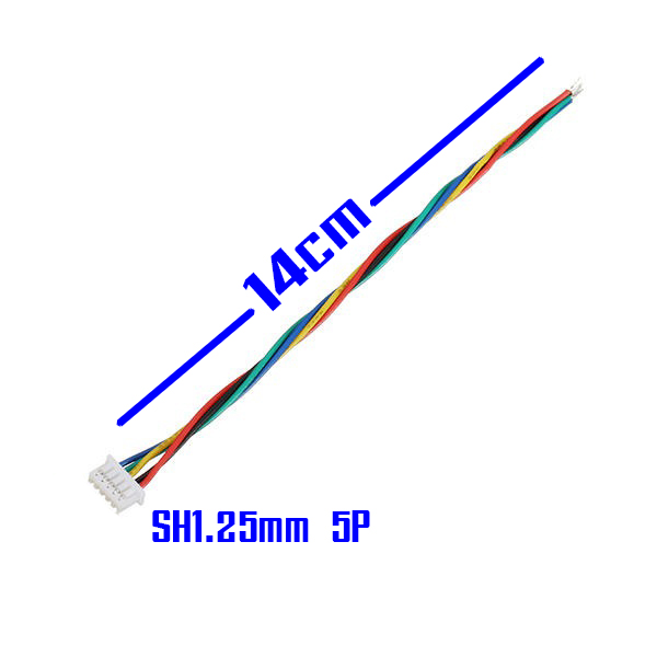 หัวต่อ SH1.25mm 5P สายไฟซิลิโคน