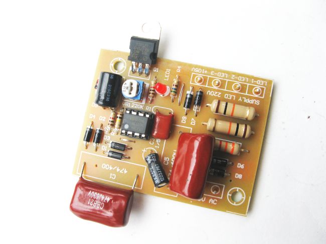 โครงงาน 3A (วงจรไฟกระพริบ 1 ช่อง ไม่ใช้หม้อแปลง)