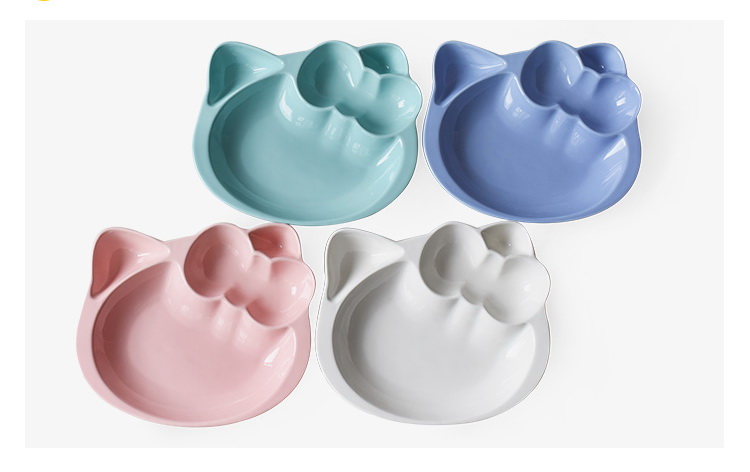 Pre-Order จานหลุมเซรามิค ลาย Hello Kitty มี 4 สี