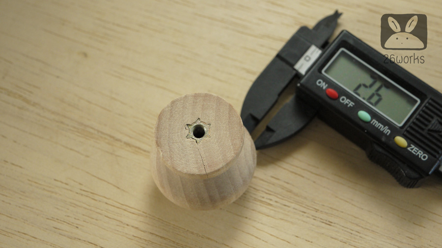 มือจับไม้ หัวกลม