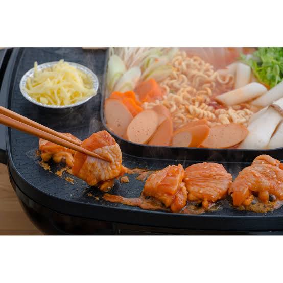 HANABISHI รุ่น HM-1400 กระทะปิ้งย่างชาบู เตาปิ้งย่างไฟฟ้า ย่างบาบีคิว หม้อไฟฟ้า กระทะย่างหมู