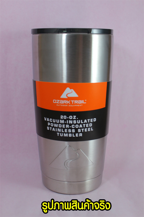 แก้วเก็บเย็น ozarktrail ของแท้ 100% คุณภาพเหมือน yeti ขนาด 20 Oz. สีเงิน