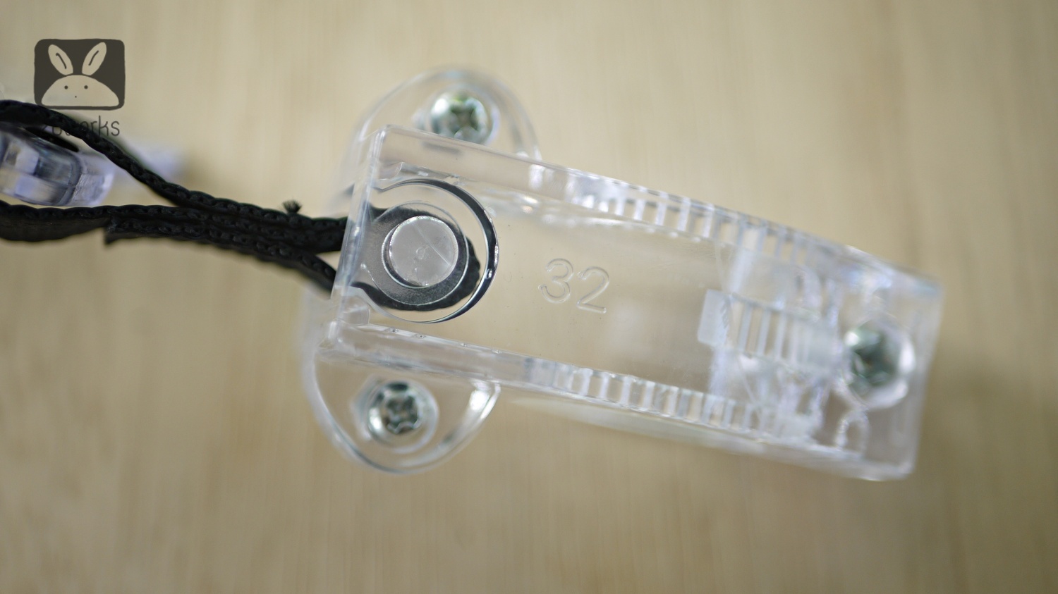 มือโหนรถเมล์ แบบใส มีช่องใส่ภาพ ประกับ 32 mm