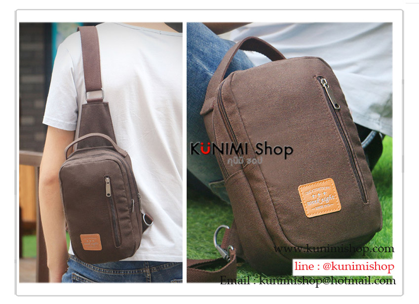 กระเป๋าจัดเก็บสิ่งของ จัดระเบียบ ใส่เดินทางท่องเที่ยว สามารถนำมาสะพายข้าง ว สะพายเฉียง สายปรับขนาดได้ มีซิบเปิด - ปิด กระเป๋ามีสองชั้น แต่ละชั้นมีช่องใส่ของแยกย่อยออกมา เพื่อใส่ของแต่ละประเภท สะดวกในการหยิบใช้งาน วัสดุ : ผ้าใบ มี 4 สี : สีส้ม สีเทาอมม่วง สีน้ำตาล สีกรมท่า 