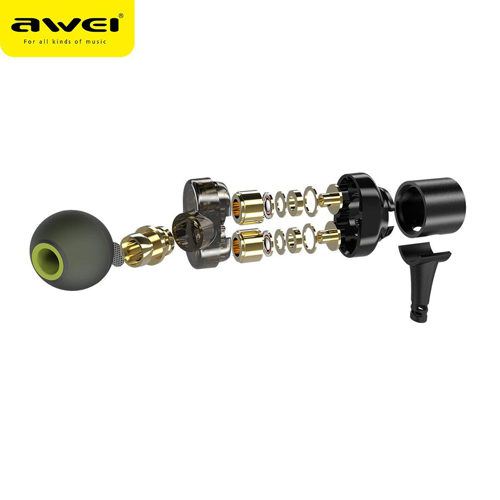 หูฟังบลูทูธ AWEI Sport Bluetooth Earphone Dual Drivers X660 Magnetic เสียงเบสแน่น ๆ