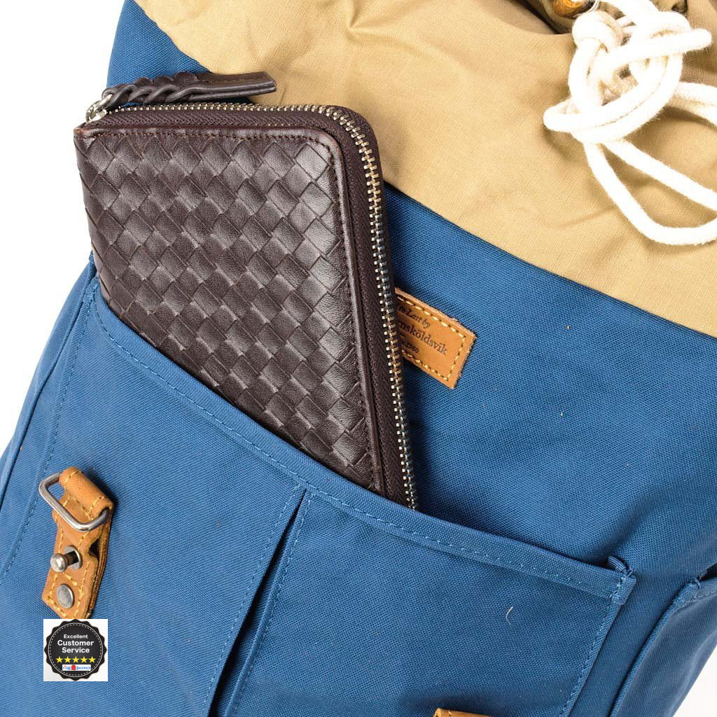 Fjallraven - NO.21 size MEDIUM สีฟ้า (UNCLE BLUE)