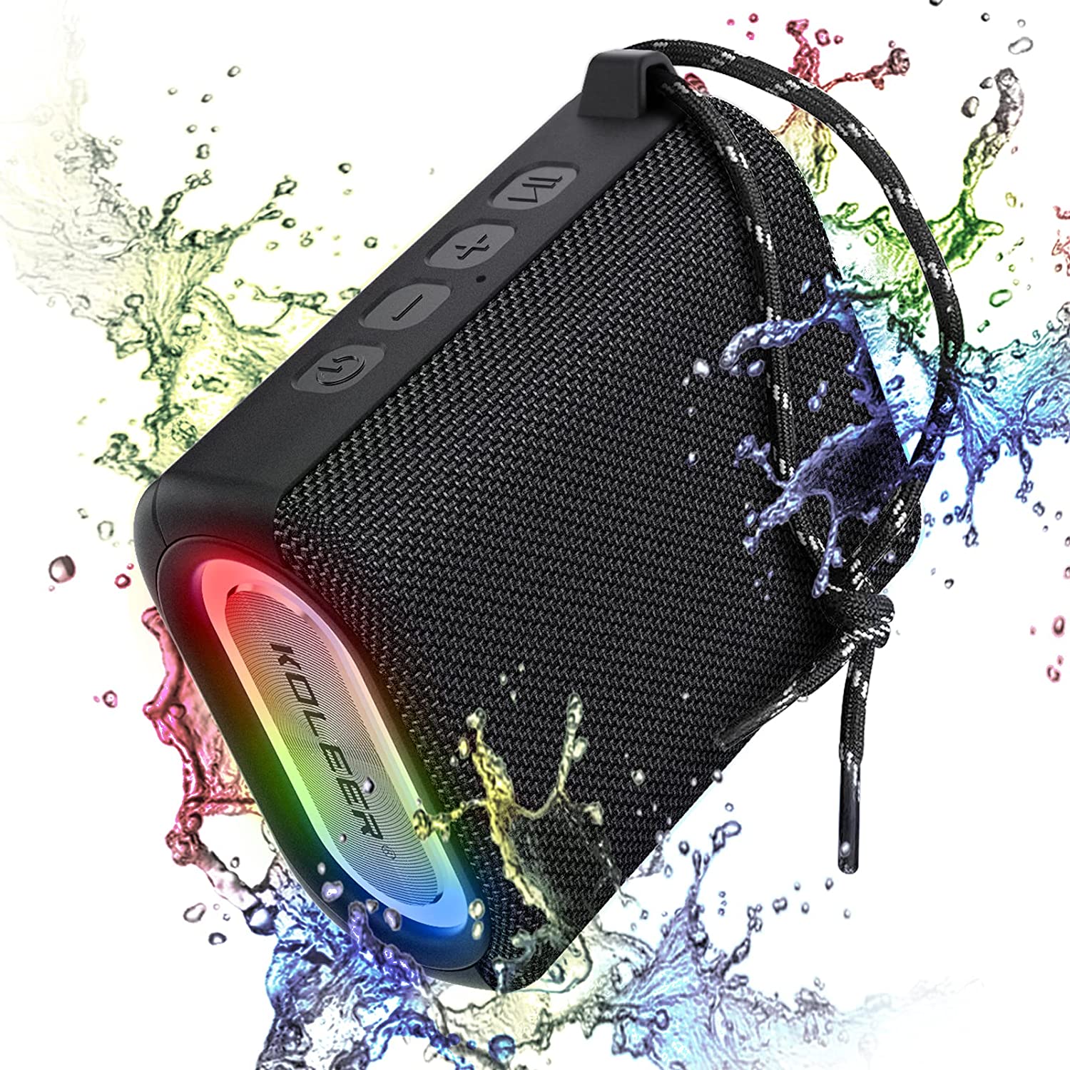 KOLEER S31 ลำโพงบลูทูธกันน้ำ 10W FM/AUX/USB/TF เหมาะสำหรับสายเที่ยว ของแท้