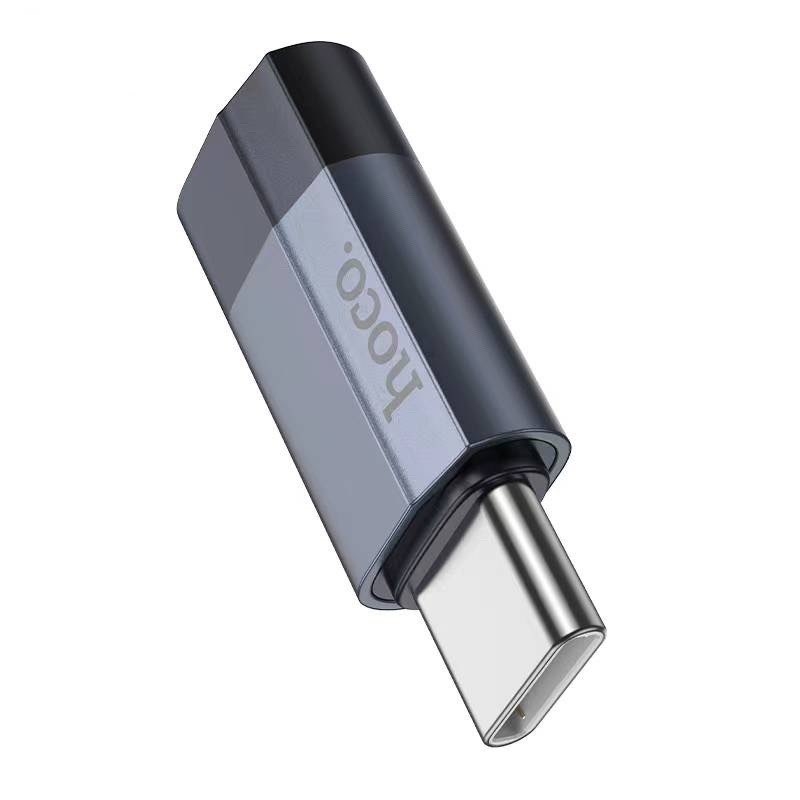Hoco UA29 Adapter OTG ตัวแปลง USBc (Male) to iP (Female) รองรับการโอนข้อมูล ชาร์จ (ไม่รองรับหูฟัง/ไมค์)