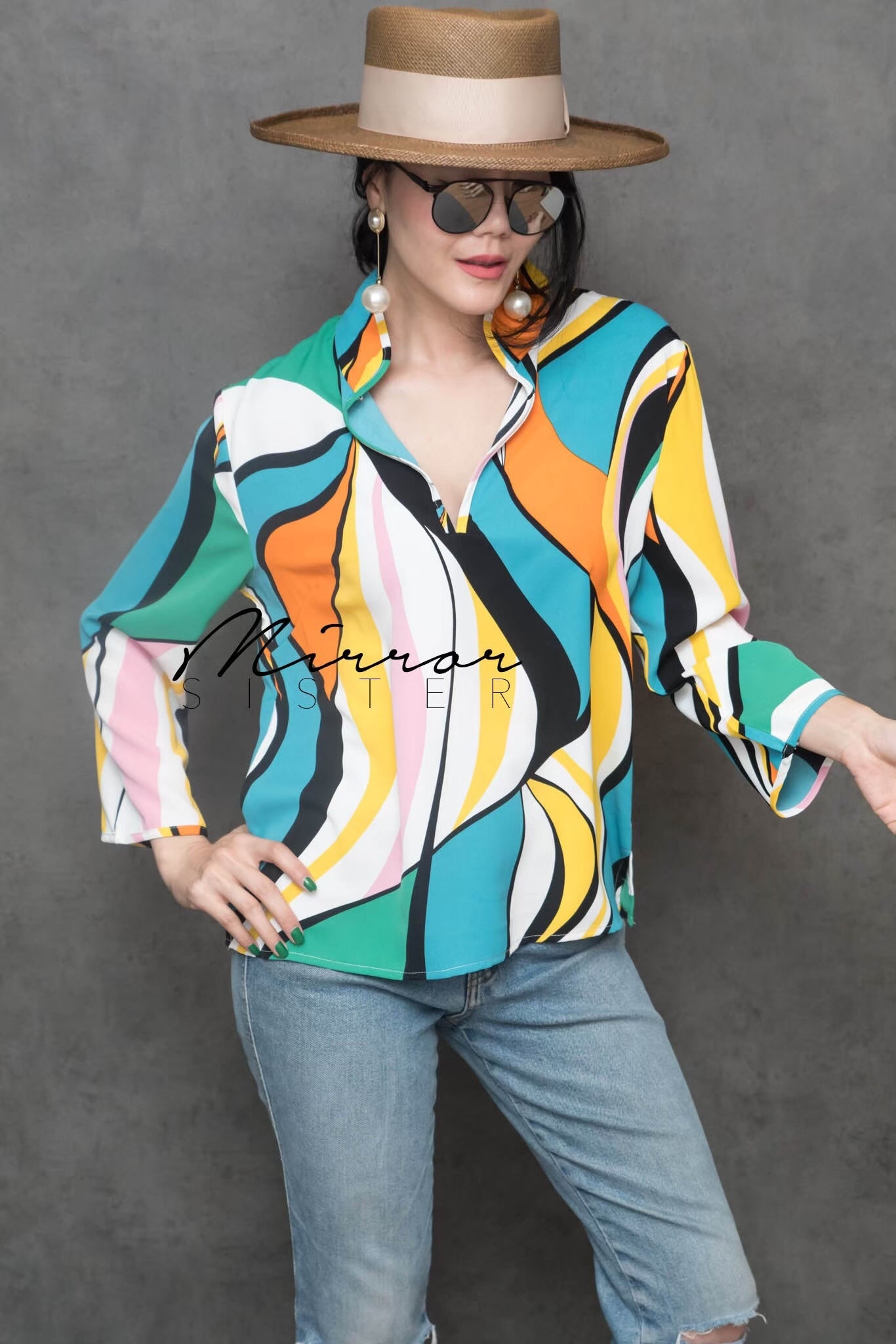 เสื้อแฟชั่น พร้อมส่ง เสื้อ ทรงดี ลายเก๋