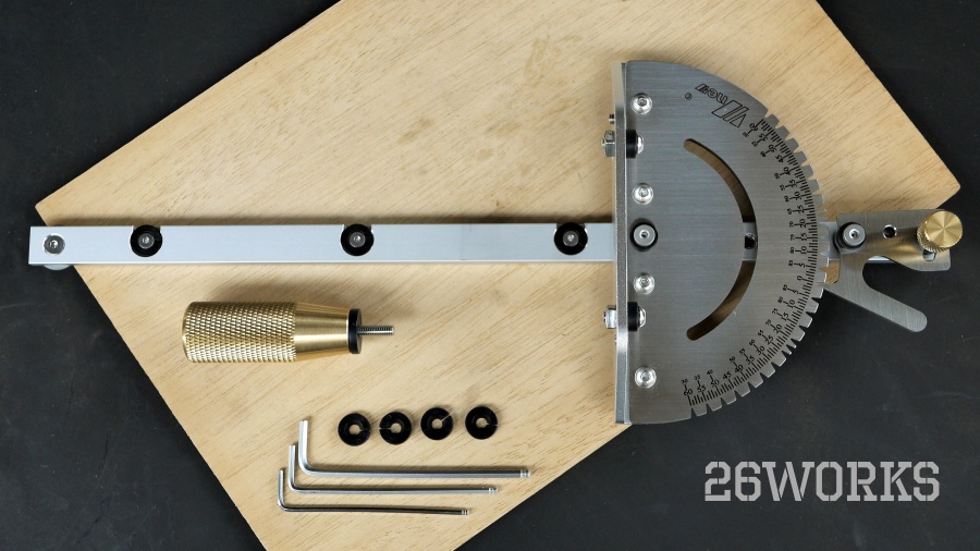 Miter Gauge มือจับทองเหลือง